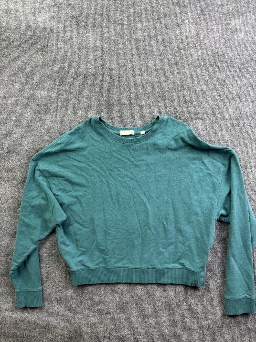 Tasc Performance Sweatshirt Womens Small Green Pullover Crewneck Dolman Sleeve